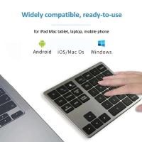 2.4Ghz Wireless + Bluetooth Numeric Keypad K35 Number Pad USB C Rechargeable Numpad for IOS Android Windows Digital Keyboard - details 2