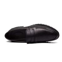 Mocasines tejidos con tacón plano de color liso, zapatos de cuero de cuello alto transpirables de alta calidad para hombres y mujeres - details 12