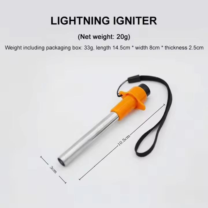 Encendedor Eléctrico Portátil Impermeable No Necesita Batería Accesorio de Estufa de Camping al Aire Libre - 1