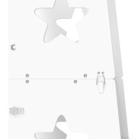 Taburete de Aprendizaje 2 en 1 Versátil para Niños Mayores de 3 Años Convertible en Mesa y Silla con Barra de Seguridad 60x44,5x86 cm Blanco - details 7