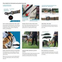 TSPRO Perro manos libres para caminar, correr cinturón de seguridad para automóvil, correa elástica amortiguadora con mango acolchado - details 2