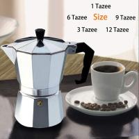 Tetera de aluminio para el hogar, equipo de vajilla italiana octogonal, Moka, café, té, oficina, hogar, viaje, Camping al aire libre - details 8