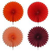 Manualidades decorativas, abanicos de 4 ''-12'', papel de seda colgante DIY para bodas, fiestas de cumpleaños y festivales - details 5