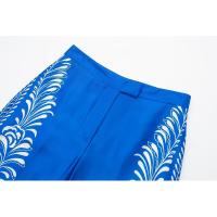 BUNO-conjunto con estampado vintage para mujer, camisa de manga larga con botonadura única, blusa holgada, pantalones elegantes de pierna recta - details 16