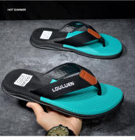 Zapatillas de los hombres de la nueva tendencia casual playa pellizcar sandalias antideslizante fondo suave resistente al desgaste de los hombres de verano chanclas - details 2