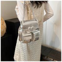 Diseño sentido nicho mochila plata amor de las mujeres nueva moda mochila versátil cadena cubo bolsa de viaje - details 16