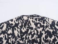 TRAFZA-abrigo de algodón con estampado de leopardo para mujer, abrigo holgado informal de manga larga con bolsillos y una hilera de botones, para invierno, 2024 - details 28