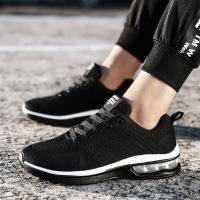 Zapatillas de correr con cámara de aire para hombre y mujer, zapatos informales a la moda, color rojo, para caminar al aire libre y gimnasio - details 13