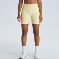 Pantalones cortos de Yoga para mujer, Shorts deportivos de cintura alta, secado rápido, transpirables, adelgazantes, novedad - details 2