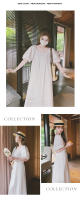 Vestido de Verano 2025 para Mujer Estilo Francés Suave y Adelgazante con Mangas de Burbuja y Falda de Princesa Dulce - details 12