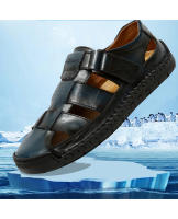 Sandalias de verano para hombre hechas a mano con goma antideslizante, sandalias clásicas de cuero para la playa - details 4