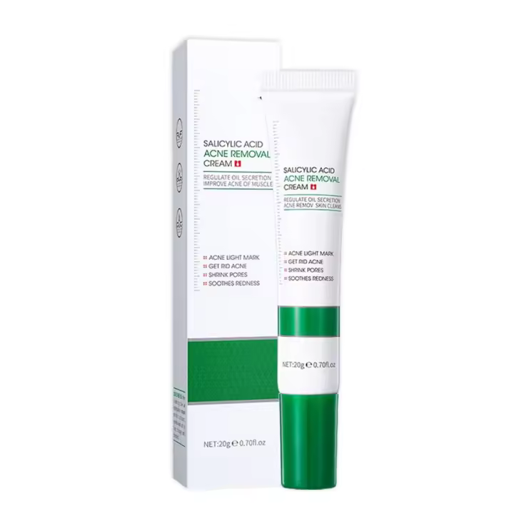 Crema para reducir los poros, ácido salicílico, 20g, eliminación de poros grandes, elimina puntos negros, cara, reparación suave, producto para el cuidado de la piel - 1