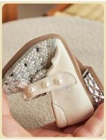 Zapatos de cuero de princesa para niños y niñas, calzado de tacón alto con diamantes de agua, para primavera y otoño, 2024 - details 5