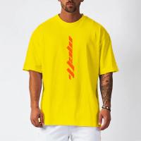 Oversized Loose Dropped Shoulder Gym Fitness Training Mens Casual T-shirts Summer Breathable Short Sleeve Mesh Quick Dry Shirts - details 20