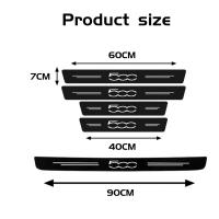 Pegatinas de protección para el suelo de la puerta de fibra de carbono resistente a arañazos y umbral de auto accesorios para 500 coche - details 1