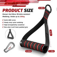 Mangos de gimnasio de Metal con anillo en D, mango de máquina de Cable resistente para entrenamiento con gancho para bandas de resistencia para el hogar, accesorios de Fitness - details 8