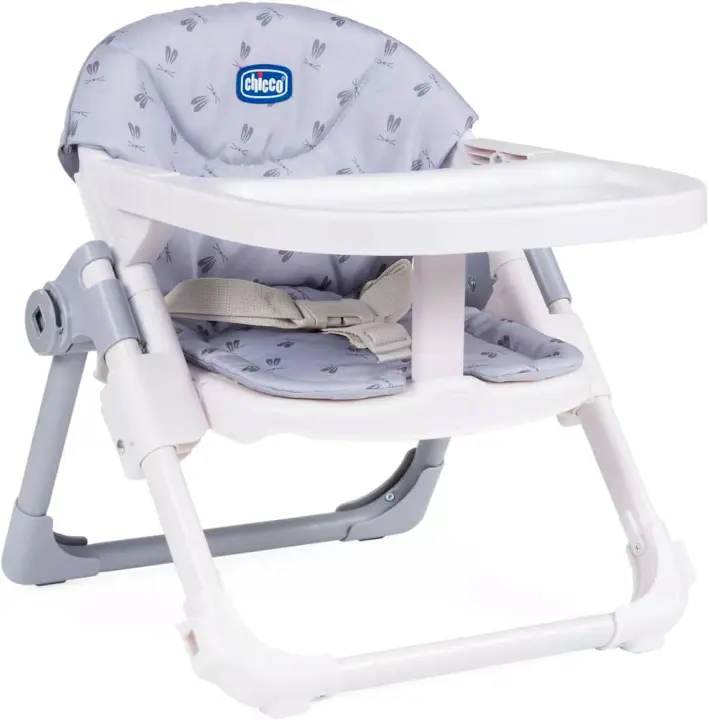 Silla Infantil Conversible de Trona Portátil, Ajustable, Evolutiva, Cierre Compacto y Bandeja Extraíble Perritos Negro - 1