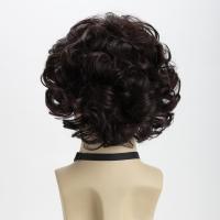 Peluca corta natural marrón de 10 pulgadas, fibra resistente al calor, cosplay retro, peluca sintética ondulada y rizada, cabello esponjoso y atractivo para hombres jóvenes - details 7