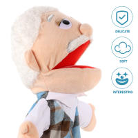Marionetas de mano de felpa suave para miembros de la familia, estilo, abuelos, abuelo, profesores, padres - details 1