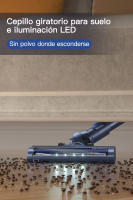 aspiradora inalámbrica W400, aspirador de pie automático, Varita flexible de 180 ° , palo ligero 6 en 1, potente con 25kPa - details 9