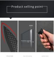 Juego de cuchillos de cocina de 6 piezas, especial de chef, cuchillo para cortar verduras, cuchillo para cortar huesos, cuchillo para frutas, tijeras multiusos y cuchillo para frutas, juego de cuchillos de cocina saludables adecuados para el hogar, cocina - details 7