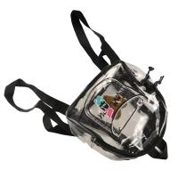 Mochila transparente de PVC portátil, bolso de gelatina de moda de estilo coreano de gran capacidad, bolso cruzado con corazón de amor para exteriores - details 3