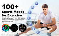 Relojes mujer inteligentes Fitness deporte hombre Bluetooth llamada Despertador sano ritmo cardíaco presión arterial reloj - details 3