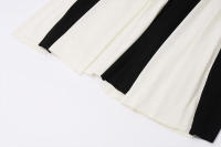 BUNO-Vestidos largos elegantes con espalda descubierta y cuello bajo para mujer, vestidos sexys sin mangas en negro y blanco, vestidos largos ajustados, novedad de 2025, batas de noche elegantes - details 16