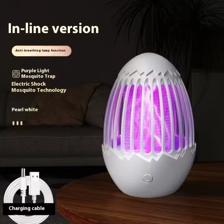Nuevo Repelente de mosquitos LED de descarga eléctrica, dispositivo de carga USB portátil montado en la pared - 1
