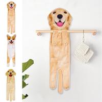 Toallas de mano creativas para perros de dibujos animados, toalla colgante absorbente suave de 60cm, toallas de animales simuladas de secado rápido engrosadas - details 14