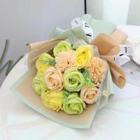 Regalos 11 flores ramo de rosas jabón flor regalo embalaje mano jabón flor decoración Artificial flor falsa decoración de boda - details 8