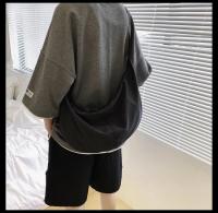 Bolso de hombro con cremallera de viaje impermeable de nailon estilo japonés Harajuku Unisex de gran capacidad de Color sólido para hombre - details 4
