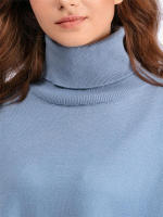 BGTEEVER-suéteres cálidos de manga larga para mujer, jersey de cuello alto y pantalones de pierna ancha de punto, trajes elegantes e informales, 2 piezas - details 16
