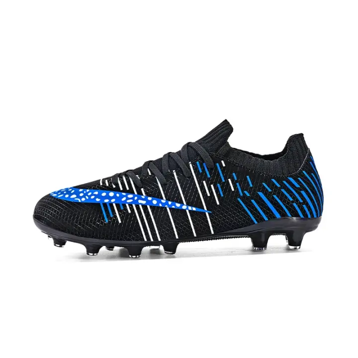 Botas de fútbol tobilleras ligeras TF/FG, zapatos de fútbol para hombres, calzado deportivo antideslizante para exteriores, césped, entrenamiento profesional, torneo - 1