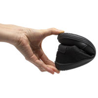 Zapatos De Tobillo Ancho Para Niños HOBIBEAR Zapatillas Minimalistas De Piel Sintética Y Malla Ligera Con Enganche Para Niños Y Niñas - details 5