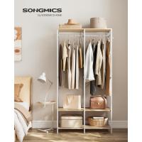 Armario Portátil Plegable Organizador de Ropa con Barras de Colgar Estantes de Almacenamiento con Ganchos Extraíbles Marrón Rústico Tamaño 40 x 94,5 x 180 cm - details 15