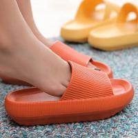 Sandalias de suela gruesa para mujer, novedad de verano, zapatillas de baño de suela blanda para el hogar de Eva para parejas - details 2