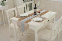 Corredor de Mesa de Terciopelo Plateado Moderno ANUMEI Cubierta de Mesa Gris Negro Decorativo Material Poliéster Hecho en China - details 5