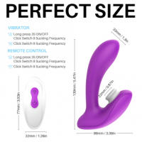 Dispositivo de masturbación femenina tipo control remoto vibrador de succión lay-on para mujeres - details 9