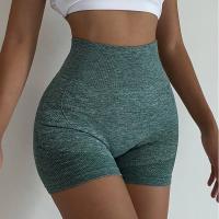 Pantalones cortos de Yoga para mujer, mallas deportivas de cintura alta para levantamiento de glúteos, Control de barriga, gimnasio, correr, pantalones elásticos, ropa deportiva informal - details 1