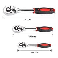 Juego de Herramientas de Reparación de Bicicleta y Vehículo con Set de Tornillo de Sujeción y Ratchet de 24 Dientes 1/4" 3/8" 1/2" Pulgadas - details 2