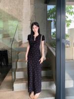Vestido adelgazante y ceñido a la cadera para mujer, estilo francés de vacaciones, puro deseo de verano, sensación de alta gama, camisola larga - details 2