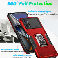 Funda de armadura de absorción de impacto para Xiaomi, carcasa de Metal con soporte de TPU para coche, POCO M4 Pro X4 Pro X3 NFC A1 Plus Redmi Note 12 11 10 Mi 11T - details 2