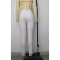 Nueva moda femenina: pantalones lápiz ajustados con cintura - details 28
