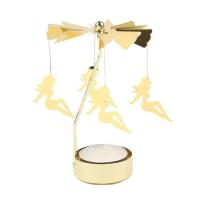 Velas Giratatorias de Metal en Formas de Copo de Nieve y Ángel Portavelas para Té Romántico, Boda, Decoración del Hogar en Navidad - details 36
