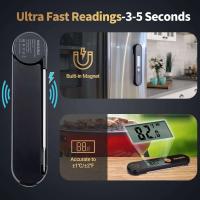 Termómetro digital para carne Inkbird IHT-1X, dispositivo con sonda plegable, resistente al agua IPX5, recargable, utilizado para asar y freír - details 1