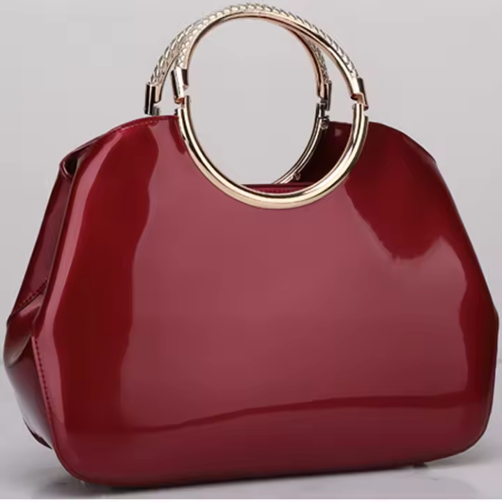 Bolso de mujer 2025 nueva moda portátil bolso de charol bolso de cena bolso de boda nupcial bolso de mensajero de hombro - 1