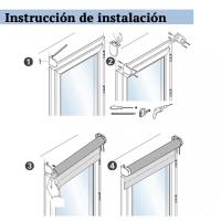 Estor Enrollable Económico Translúcido Liso, Fácil de Instalar, Estores para Ventanas y Puertas - details 5