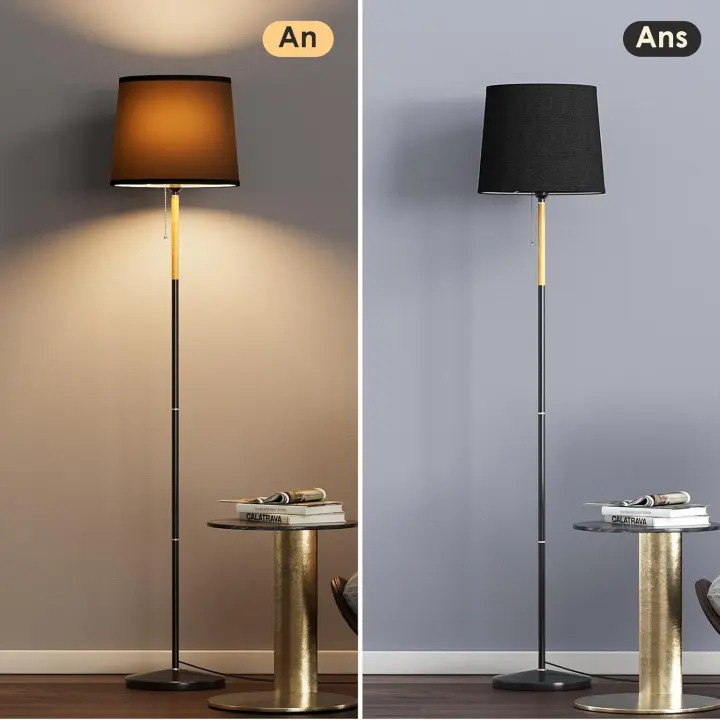 Lámpara de pie moderna para mesa de centro, 60W, E27, 170cm - 1