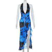BUNO-Vestidos sexis de fiesta con escote en V profundo con espalda descubierta ceñido al cuerpo vestido largo de noche elegante para mujer vestido de verano 2025 Vestidos - details 17